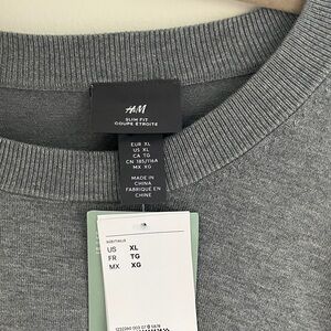 H&M Men's Crewneck Sweater in Gray